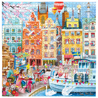 Stockholm Eeboo 1000 Teile Puzzle 