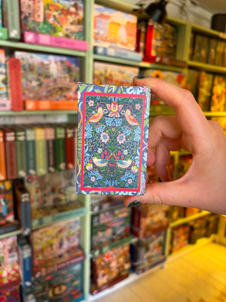 4 x William Morris minipuslespil med 99 brikker fra Penny Puzzle.