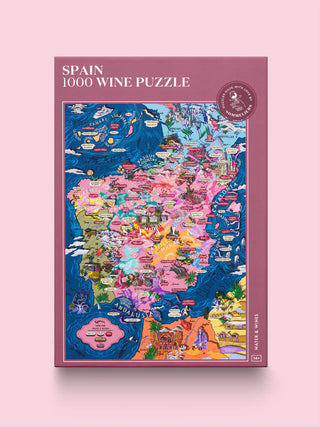 Vinpuslespil Spanien 1000 brikker Water & Wines